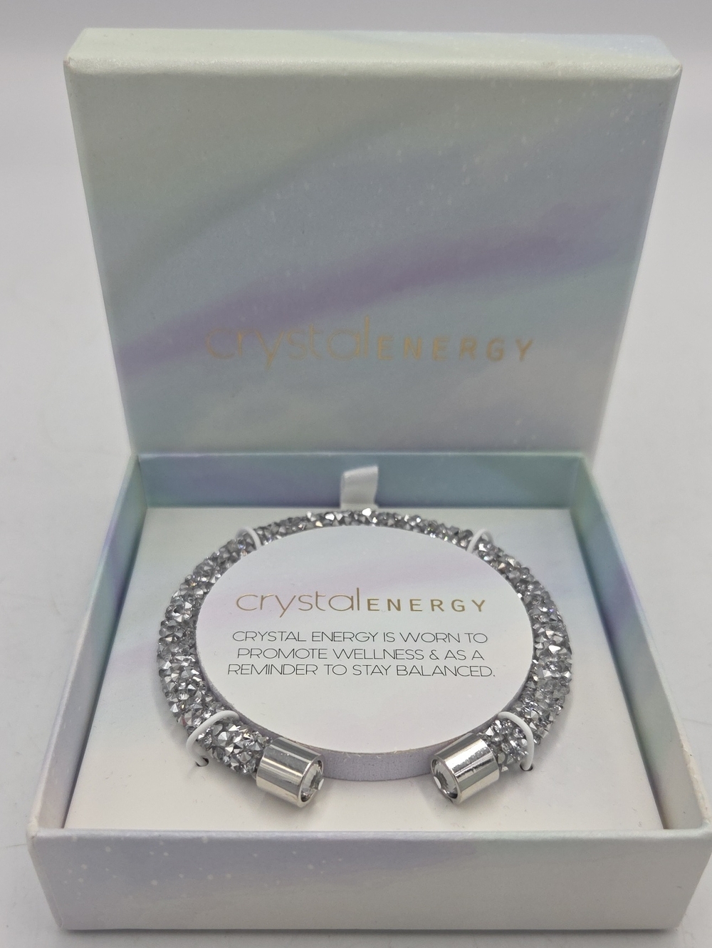 Crystal Energy Silver Crystal Bracelet